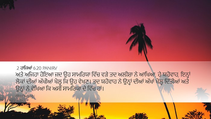 2 ਰਾਜਿਆਂ 6:20 PANIRV Bible Verse Image