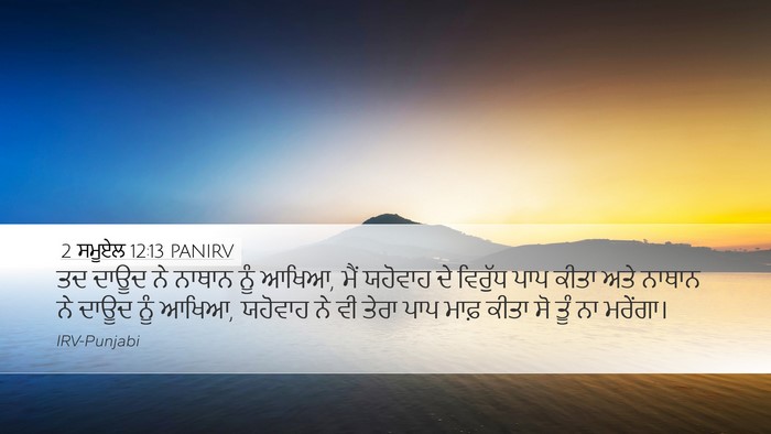 2 ਸਮੂਏਲ 12:13 PANIRV Bible Verse Image