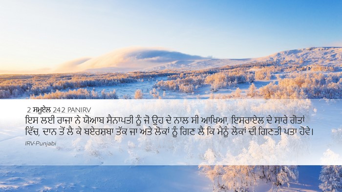 2 ਸਮੂਏਲ 24:2 PANIRV Bible Verse Image