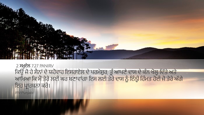 2 ਸਮੂਏਲ 7:27 PANIRV Bible Verse Image