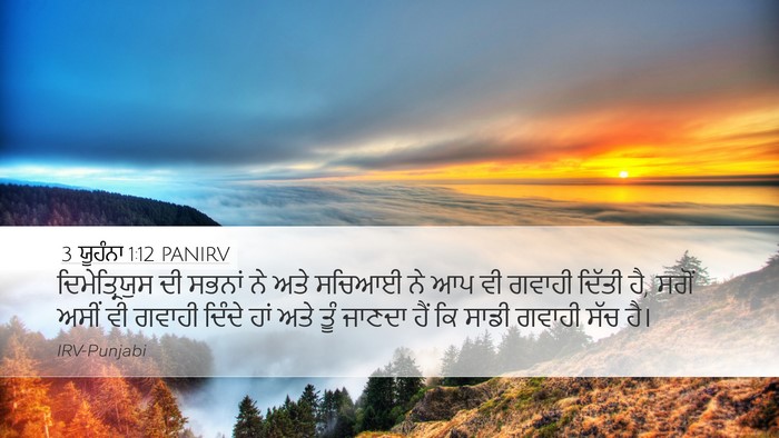 3 ਯੂਹੰਨਾ 1:12 PANIRV Bible Verse Image