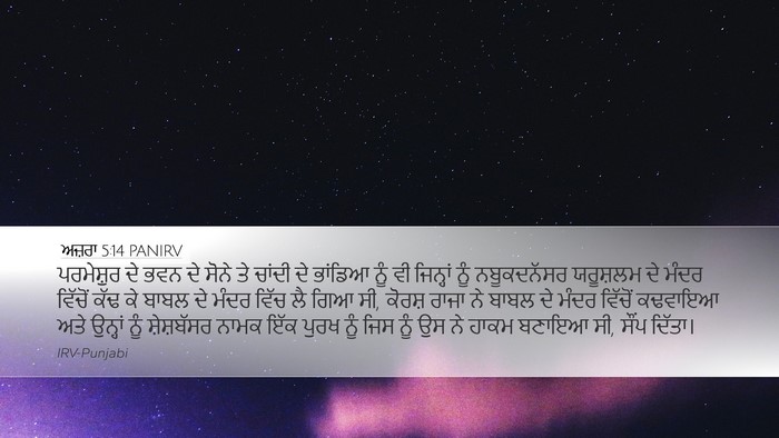 ਅਜ਼ਰਾ 5:14 PANIRV Bible Verse Image