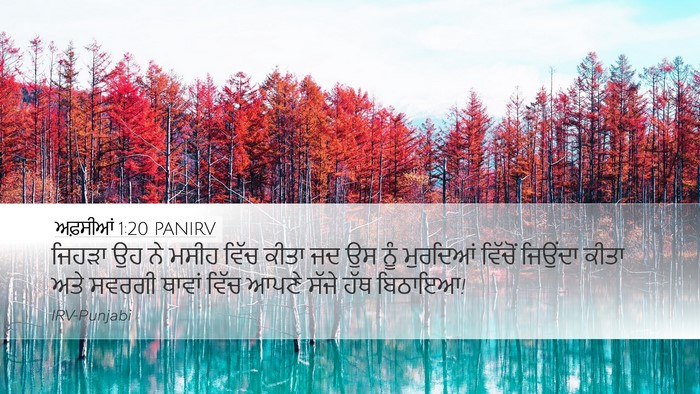 ਅਫ਼ਸੀਆਂ 1:20 PANIRV Bible Verse Image