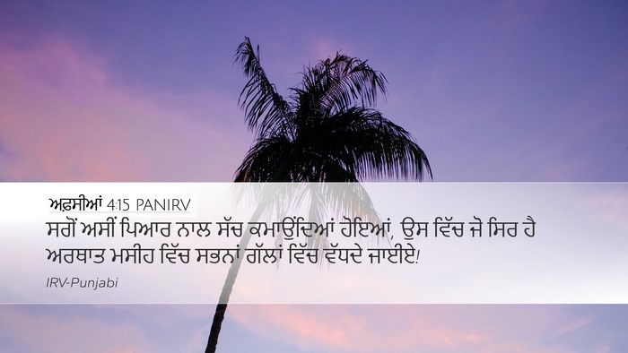 ਅਫ਼ਸੀਆਂ 4:15 PANIRV Bible Verse Image