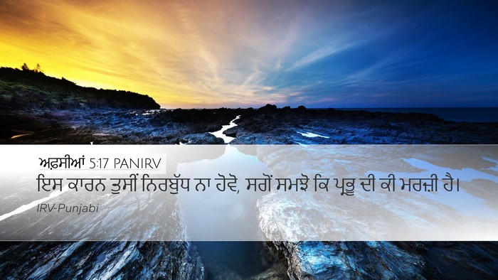 ਅਫ਼ਸੀਆਂ 5:17 PANIRV Bible Verse Image