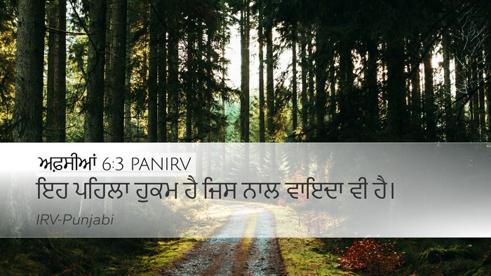 ਅਫ਼ਸੀਆਂ 6:3 PANIRV Bible Verse Image