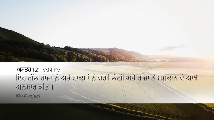 ਅਸਤਰ 1:21 PANIRV Bible Verse Image
