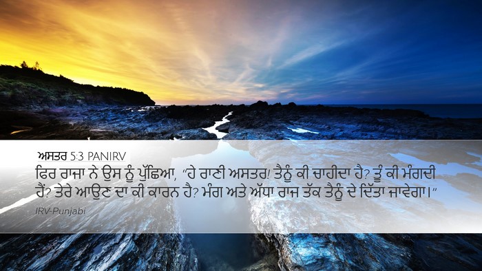 ਅਸਤਰ 5:3 PANIRV Bible Verse Image