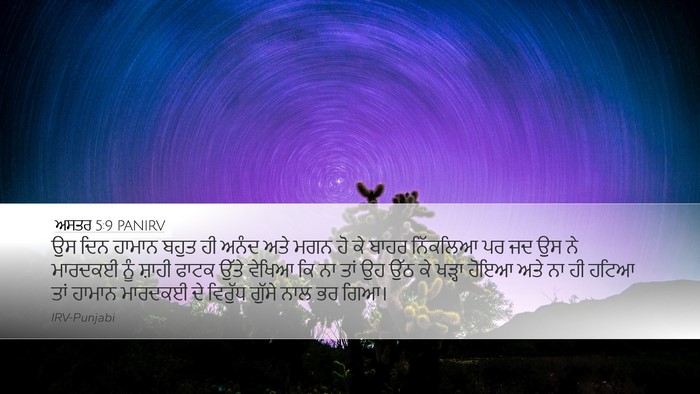 ਅਸਤਰ 5:9 PANIRV Bible Verse Image