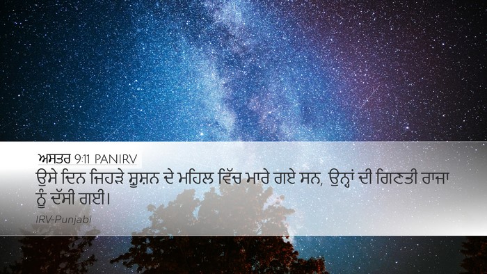 ਅਸਤਰ 9:11 PANIRV Bible Verse Image