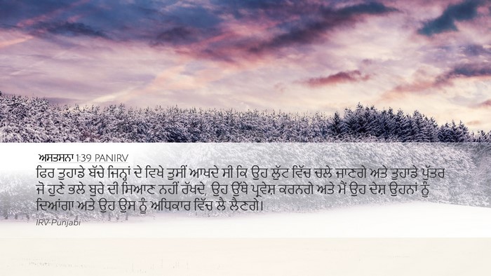 ਅਸਤਸਨਾ 1:39 PANIRV Bible Verse Image