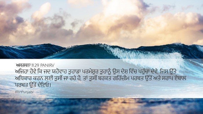 ਅਸਤਸਨਾ 11:29 PANIRV Bible Verse Image