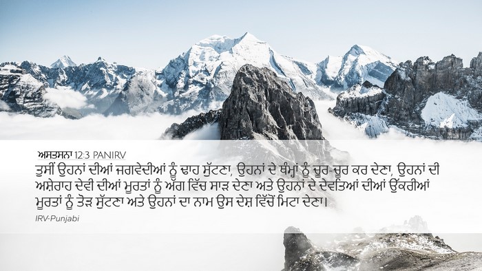 ਅਸਤਸਨਾ 12:3 PANIRV Bible Verse Image