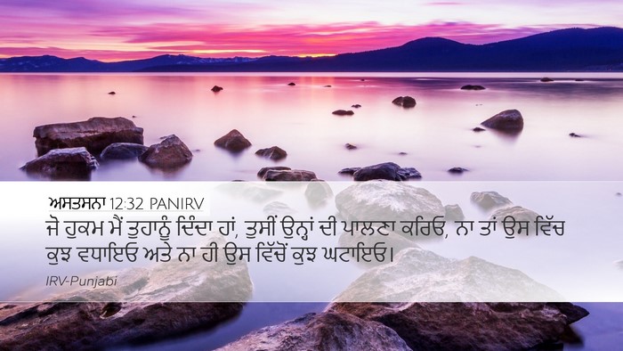 ਅਸਤਸਨਾ 12:32 PANIRV Bible Verse Image