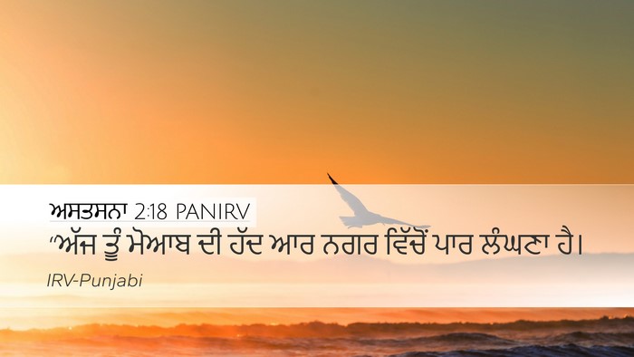 ਅਸਤਸਨਾ 2:18 PANIRV Bible Verse Image