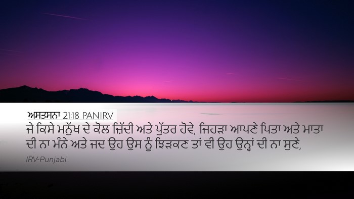 ਅਸਤਸਨਾ 21:18 PANIRV Bible Verse Image