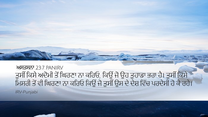 ਅਸਤਸਨਾ 23:7 PANIRV Bible Verse Image