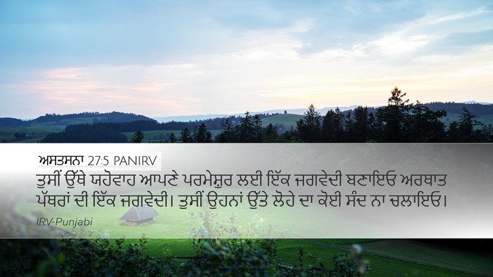ਅਸਤਸਨਾ 27:5 PANIRV Bible Verse Image