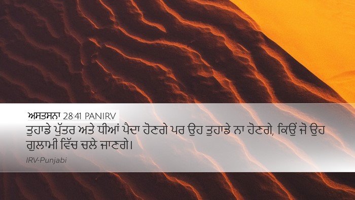 ਅਸਤਸਨਾ 28:41 PANIRV Bible Verse Image