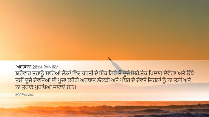 ਅਸਤਸਨਾ 28:64 PANIRV Bible Verse Image