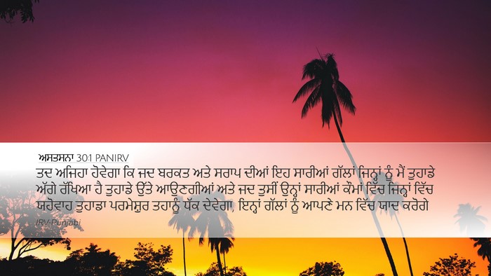 ਅਸਤਸਨਾ 30:1 PANIRV Bible Verse Image