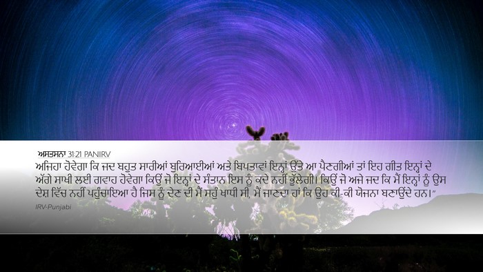 ਅਸਤਸਨਾ 31:21 PANIRV Bible Verse Image
