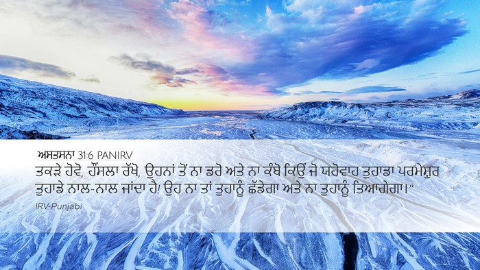 ਅਸਤਸਨਾ 31:6 PANIRV Bible Verse Image