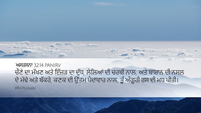 ਅਸਤਸਨਾ 32:14 PANIRV Bible Verse Image