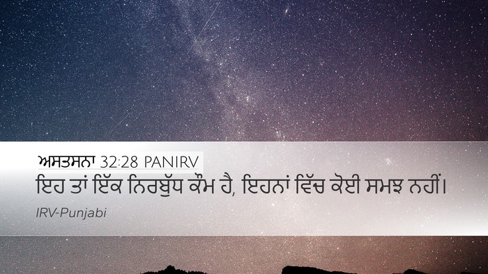 ਅਸਤਸਨਾ 32:28 PANIRV Bible Verse Image