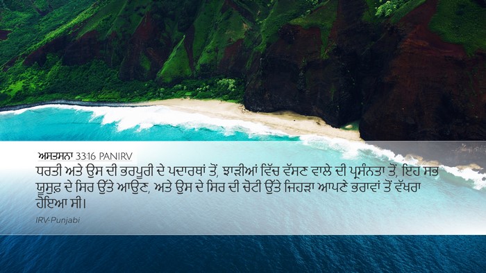 ਅਸਤਸਨਾ 33:16 PANIRV Bible Verse Image