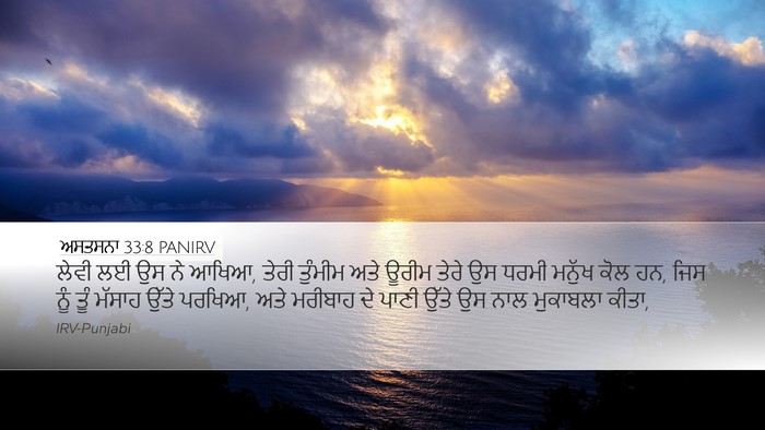 ਅਸਤਸਨਾ 33:8 PANIRV Bible Verse Image