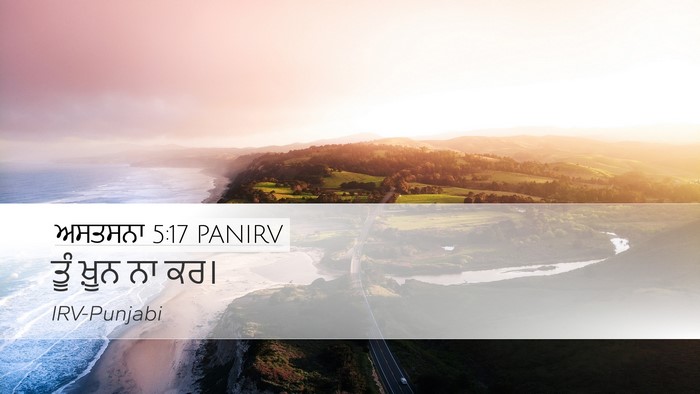 ਅਸਤਸਨਾ 5:17 PANIRV Bible Verse Image