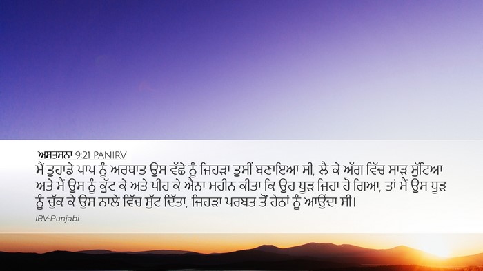 ਅਸਤਸਨਾ 9:21 PANIRV Bible Verse Image