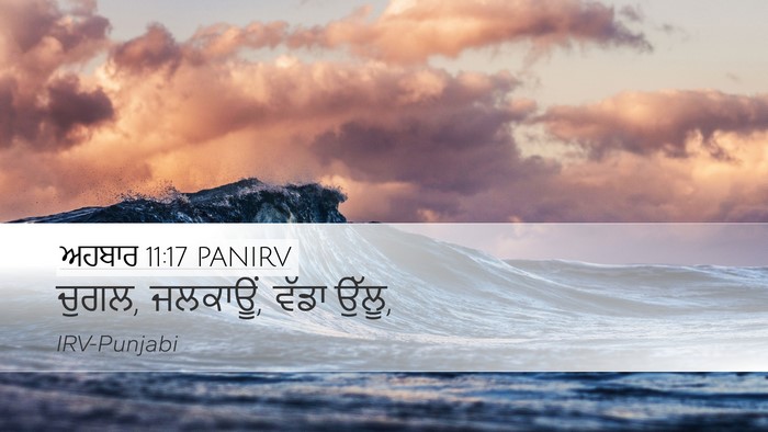 ਅਹਬਾਰ 11:17 PANIRV Desktop Wallpaper - ਚੁਗਲ, ਜਲਕਾਊਂ, ਵੱਡਾ - Desktop Bible Verse Wallpaper