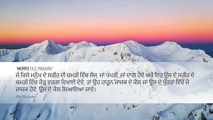 ਅਹਬਾਰ 13:2 PANIRV Bible Verse Image