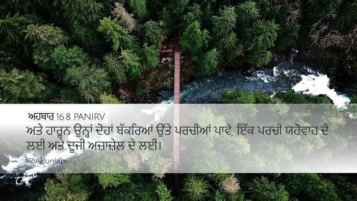 ਅਹਬਾਰ 16:8 PANIRV Desktop Wallpaper - ਅਤੇ ਹਾਰੂਨ ਉਨ੍ਹਾਂ - Desktop Bible Verse Wallpaper