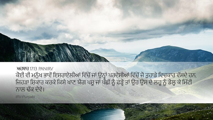 ਅਹਬਾਰ 17:13 PANIRV Bible Verse Image
