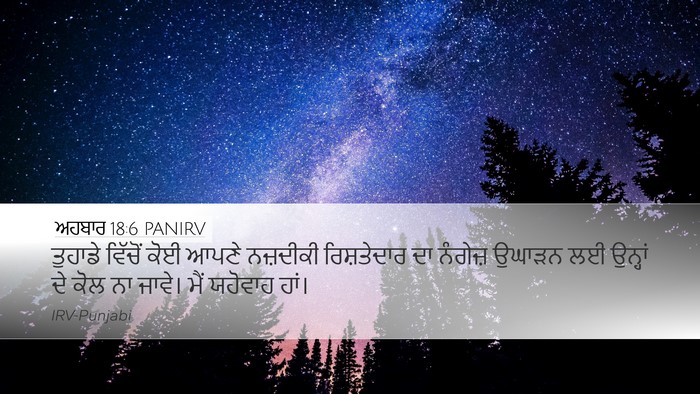 ਅਹਬਾਰ 18:6 PANIRV Bible Verse Image