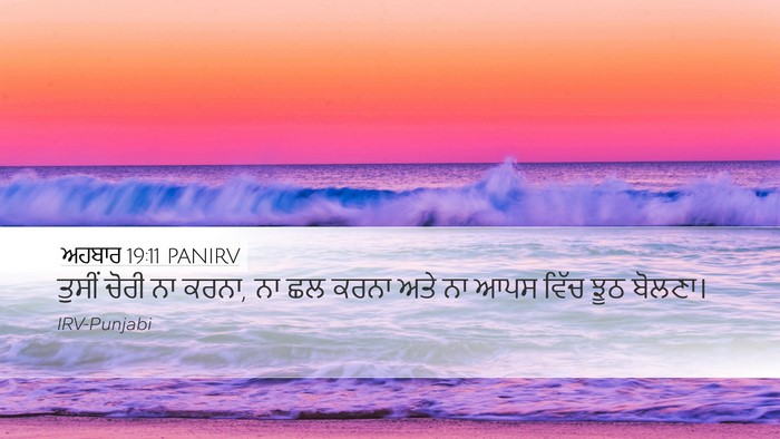 ਅਹਬਾਰ 19:11 PANIRV Bible Verse Image