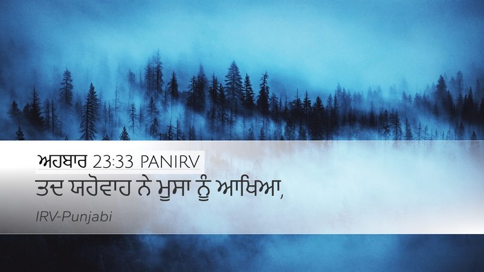 ਅਹਬਾਰ 23:33 PANIRV Bible Verse Image