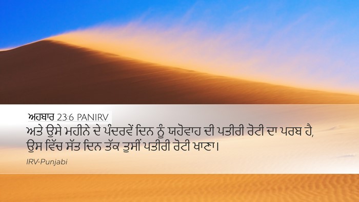 ਅਹਬਾਰ 23:6 PANIRV Bible Verse Image