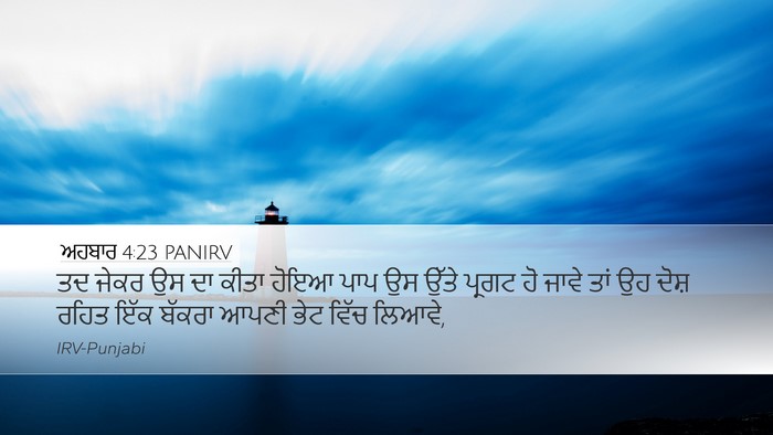 ਅਹਬਾਰ 4:23 PANIRV Bible Verse Image