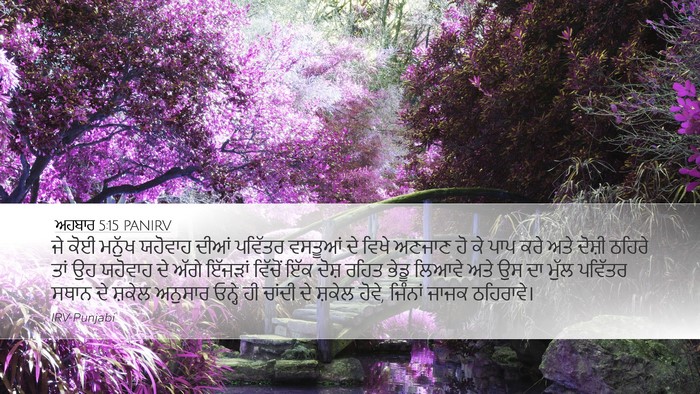 ਅਹਬਾਰ 5:15 PANIRV Bible Verse Image