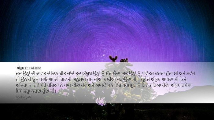 ਅੱਯੂਬ 1:5 PANIRV Bible Verse Image