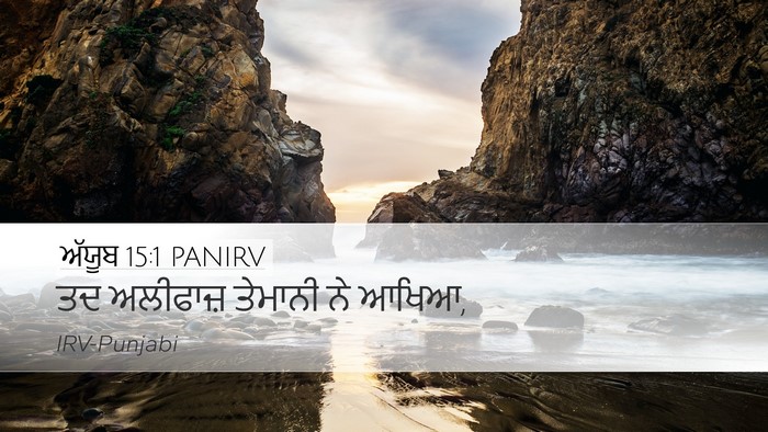 ਅੱਯੂਬ 15:1 PANIRV Bible Verse Image