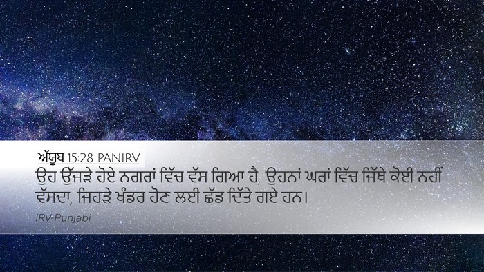 ਅੱਯੂਬ 15:28 PANIRV Bible Verse Image