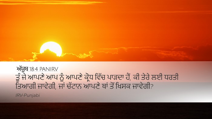 ਅੱਯੂਬ 18:4 PANIRV Bible Verse Image