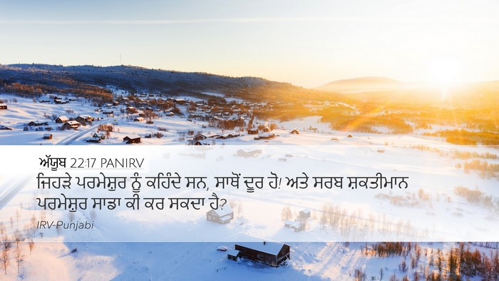 ਅੱਯੂਬ 22:17 PANIRV Bible Verse Image