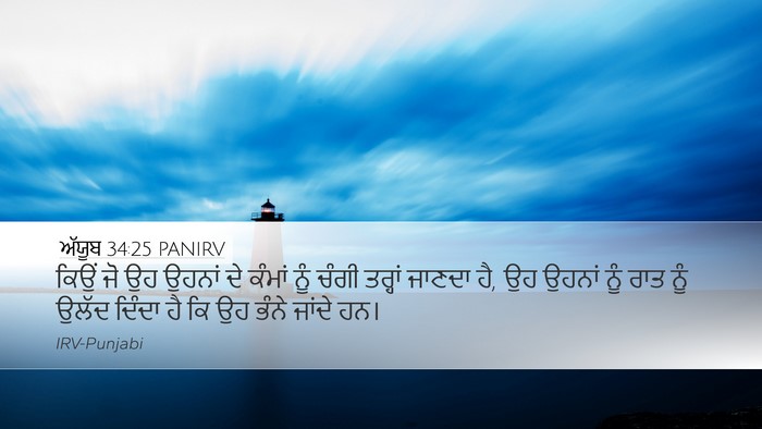 ਅੱਯੂਬ 34:25 PANIRV Bible Verse Image