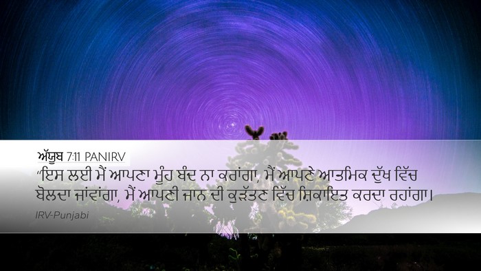 ਅੱਯੂਬ 7:11 PANIRV Bible Verse Image